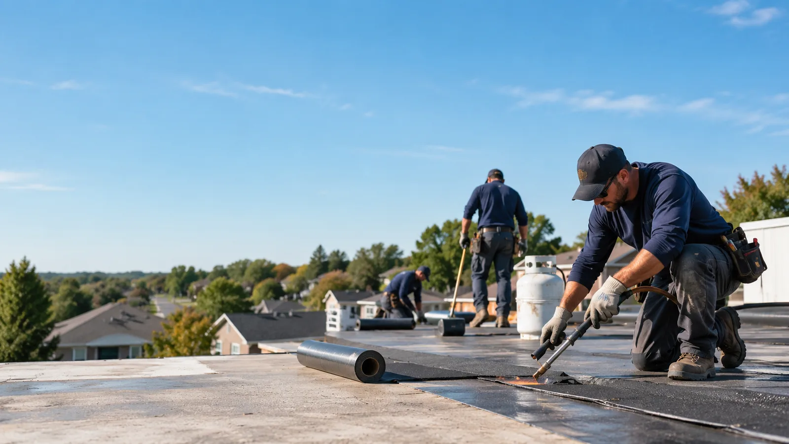 Flat Roof Leak Repair providers in Keyesport, IL